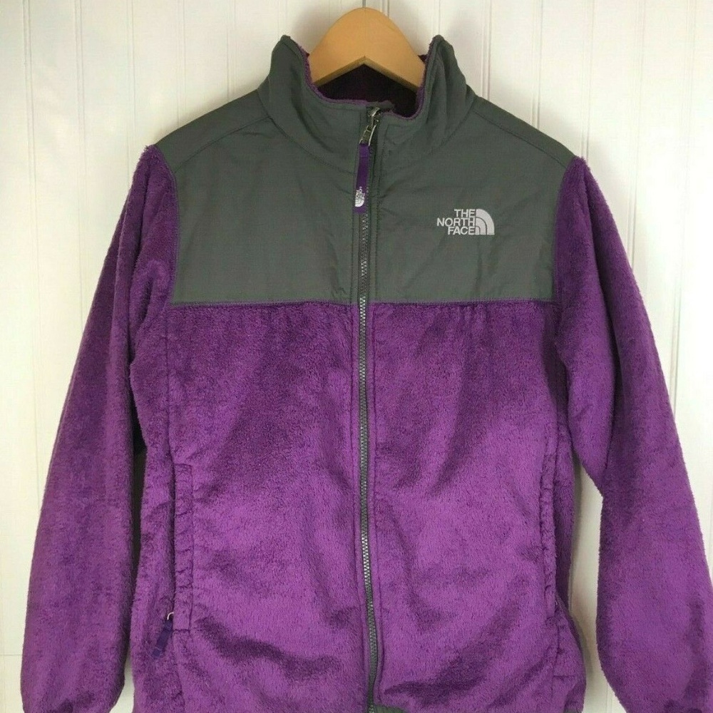 The North Face Girls' Fleece Jacket Purple XL